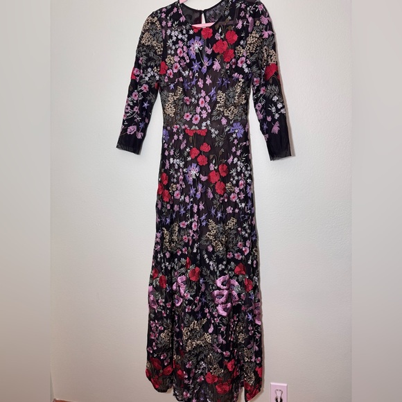 Dress the population AVA gown embroidered dress M - Picture 8 of 14
